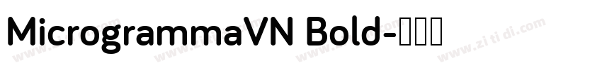 MicrogrammaVN Bold字体转换